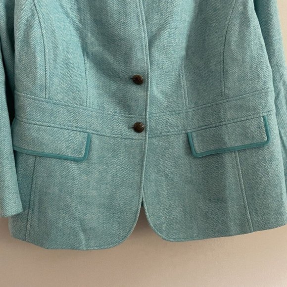 Talbots Aqua Blue Blazer - Picture 3 of 11